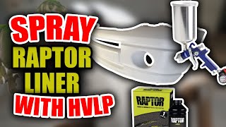 Raptor Liner Results  Spraying with HVLP  How To [upl. by Jannery]