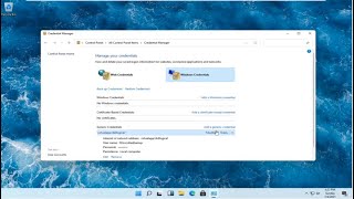 Remove or Update Old Passwords Using Credential Manager in Windows 11 Tutorial [upl. by Nnyleahs]