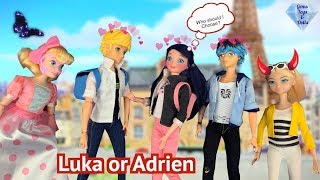 DATE LUKA or ADRIEN Jealous LADYBUG Dating Marinette Chloe Summer EPISODE MIRACULOUS NEW Doll [upl. by Klemperer]