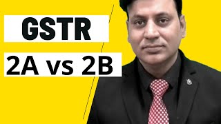 GSTR 2A vs 2B Which is for ITC claim I CA I CMA I CS I Tax Professionals [upl. by Undine]