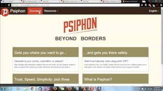 Free Internet Connect Psiphon on your Computer [upl. by Helman379]