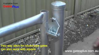 Gate Latch 2 way for round pipe and square [upl. by Kellyann]