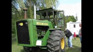 HEAR IT ROAR RARE 8020 JOHN DEERE TRACTOR WITH 2STROKE DIESEL [upl. by Kristal144]