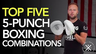 5 MUST KNOW Punch Combinations in Boxing [upl. by Airdnat779]