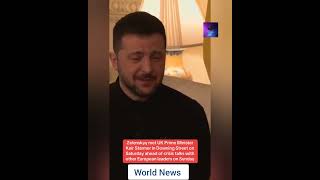 Ukraine President Zelenskyy Gets Emotional During UK Meeting [upl. by Ayekahs]