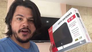 1byone indoor HD Antenna Unbox  Install  Review Cord Cutter [upl. by Robbi783]