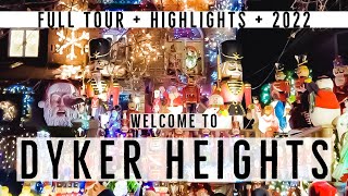 Dyker Heights Christmas Light 2022  NEW Full Tour  BEST HIGHLIGHTS [upl. by Norabal]