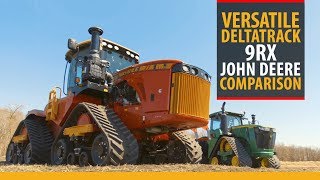 Versatile DeltaTrack  John Deere 9RX comparison [upl. by Auhel]