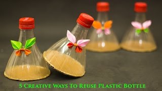 5 Creative Ways to Reuse and Recycle Plastic Bottles [upl. by Ellennod625]