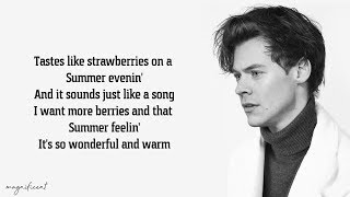 Harry Styles  Watermelon Sugar Lyrics [upl. by Nallac]