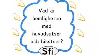 Huvudsats  bisats  och INTE Sfi [upl. by Letnuhs]