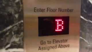 Schindler Miconic 10 High Speed Traction Elevators  Marriott Marquis in Times Square NY [upl. by Yot]