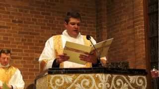 Exultet English at the Easter Vigil Sung by Deacon Matthew Stehling [upl. by Animrelliug]