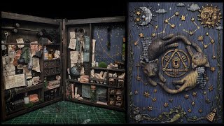 Secret Cabinet of Witchcraft and Wizardry Miniature  Hidden Diorama Book Chambēr [upl. by Beaulieu]