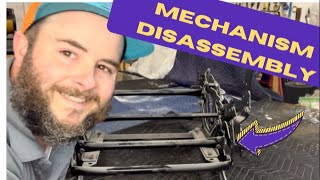 RECLINER REPAIR RECLINER MECHANISM DISASSEMBLY [upl. by Dleifrag]