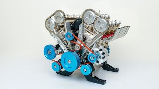 How to Build V8 Car Engine  Full Metal 8 Cylinder [upl. by Findlay]