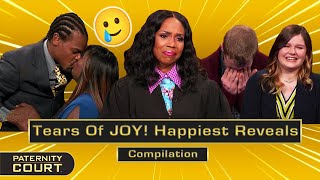 Tears Of JOY Happiest Reveals On Paternity Court Compilation  Paternity Court [upl. by Rolyab425]