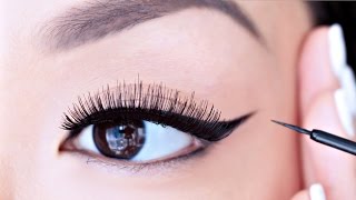 HOW TO Apply Liquid Eyeliner For Beginners  chiutips [upl. by Alleinad853]