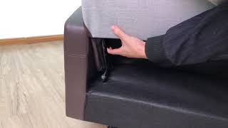 Recliner sofa disassemble video [upl. by Etireuqram230]