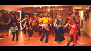 Aika Dajiba by Pooja Sharma bellydance amp Bollywood workshop in INDIA [upl. by Wills717]