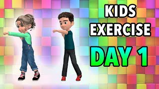 Kids Daily Exercise  Day 1 [upl. by Odraner]