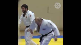 Putin Spars With Russian Judo Team [upl. by Prendergast]