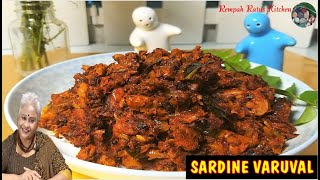 Sardine Varuval  Easy Food From A Can  Dry Fry Canned Fish  Tinned Fish Masala Recipe [upl. by Wicks]