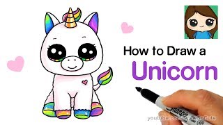 How to Draw a Unicorn easy [upl. by Virginie565]