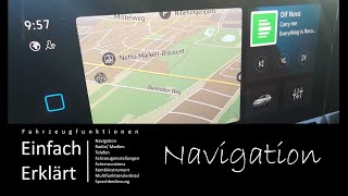 VW Golf 8 Neuer Caddy Navigation Zielführung Routenplanung [upl. by Notecnirp]