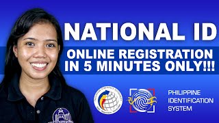 Philippine National ID – Online Registration in 5 MINUTES ONLY tutorial [upl. by Ned974]