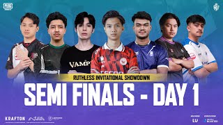 EN PUBG MOBILE RUTHLESS INVITATIONAL SHOWDOWN PLAYOFFS DAY 1 FT BTR DRS HORAA A1 VPE I8 AE [upl. by Brendon]