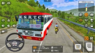 Eicher KSRTC Bus Driving  Bus Simulator Indonesia  Android Gameplay [upl. by Okuy]