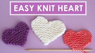 Easy Heart Knitting Pattern 💖 Original by Studio Knit [upl. by Weig]