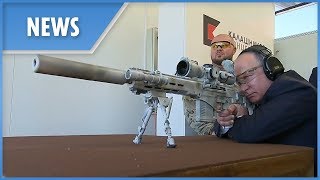 Putin fires new Kalashnikov SVCh308 sniper rifle prototype [upl. by Nike]