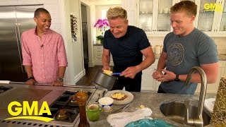 Gordon Ramsays perfect scrambled eggs tutorial  GMA Digital [upl. by Haisej]