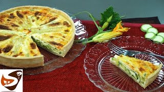 Torta salata con zucchine ricetta di quiche rustica  antipasti sfiziosi Zucchini Pie recipe [upl. by Beane]