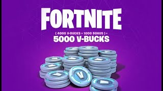 VBUCKS Giveaway 5000 Vbucks Giveaway ENDED [upl. by Elocal883]