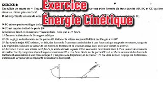 Exercice 3 sur Énergie Cinétique 1ereS [upl. by Horsey]