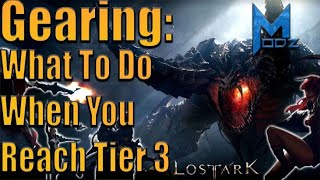 Lost Ark Tier 3 Gearing Guide Item Level 1100 [upl. by Otina]