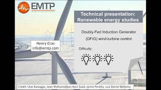 DoublyFed Induction Generator DFIG windturbine control [upl. by Yaj]