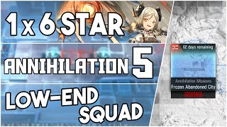 Annihilation 5  Frozen Abandoned City  Low End Squad 【Arknights】 [upl. by Notlil]