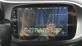 Autoradio navigatore Smart 453 Carkit CK829SM Android [upl. by Nodnarbal860]