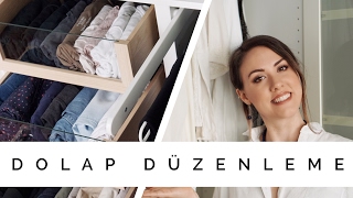 DOLAP DÜZENLEME  Konmari Metodu Katlama Teknikleri [upl. by Helprin]