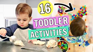 16 Toddler Activities You Can Do at Home  12 year olds [upl. by Nairred225]