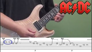 Guitar Lesson  Back in Black solo including tabs [upl. by Ennahgiel]