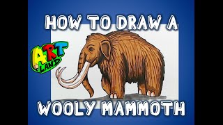 How to Draw a WOOLY MAMMOTH [upl. by Milka208]