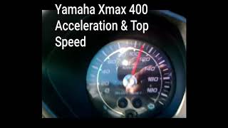 Yamaha Xmax 400 acceleration amp Top speed [upl. by Celestine]