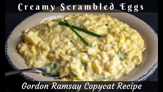 Creamy Scrambled Eggs Gordon Ramsay Copycat [upl. by Aiyekal]