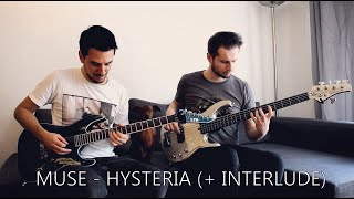 MUSE  Interlude  Hysteria GUITAR amp BASS COVER [upl. by Omlesna]