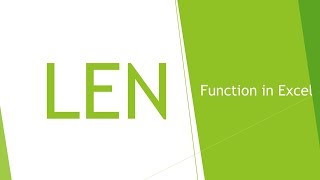 LEN Function in Excel with Examples [upl. by Daberath437]